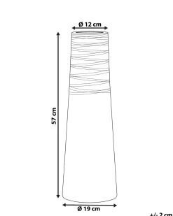 Dekovase TARRAGONA Keramik 57 cm Hvid
