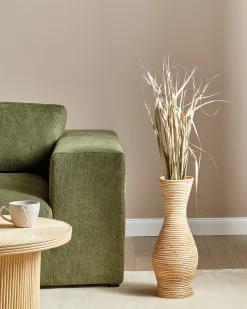 Dekovase TRINISA Rattan 50 cm Naturlig