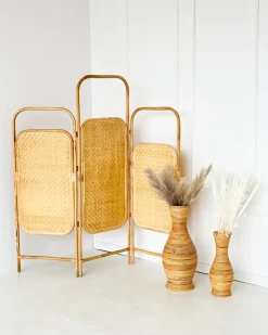 Dekovase TRINISA Rattan 50 cm Naturlig