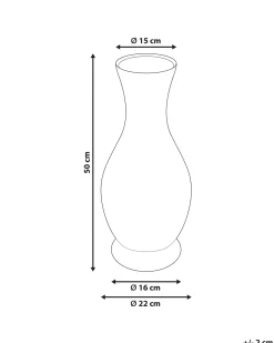 Dekovase TRINISA Rattan 50 cm Naturlig