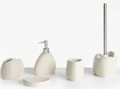 5-dele badeværelsessæt COATA Lys Beige