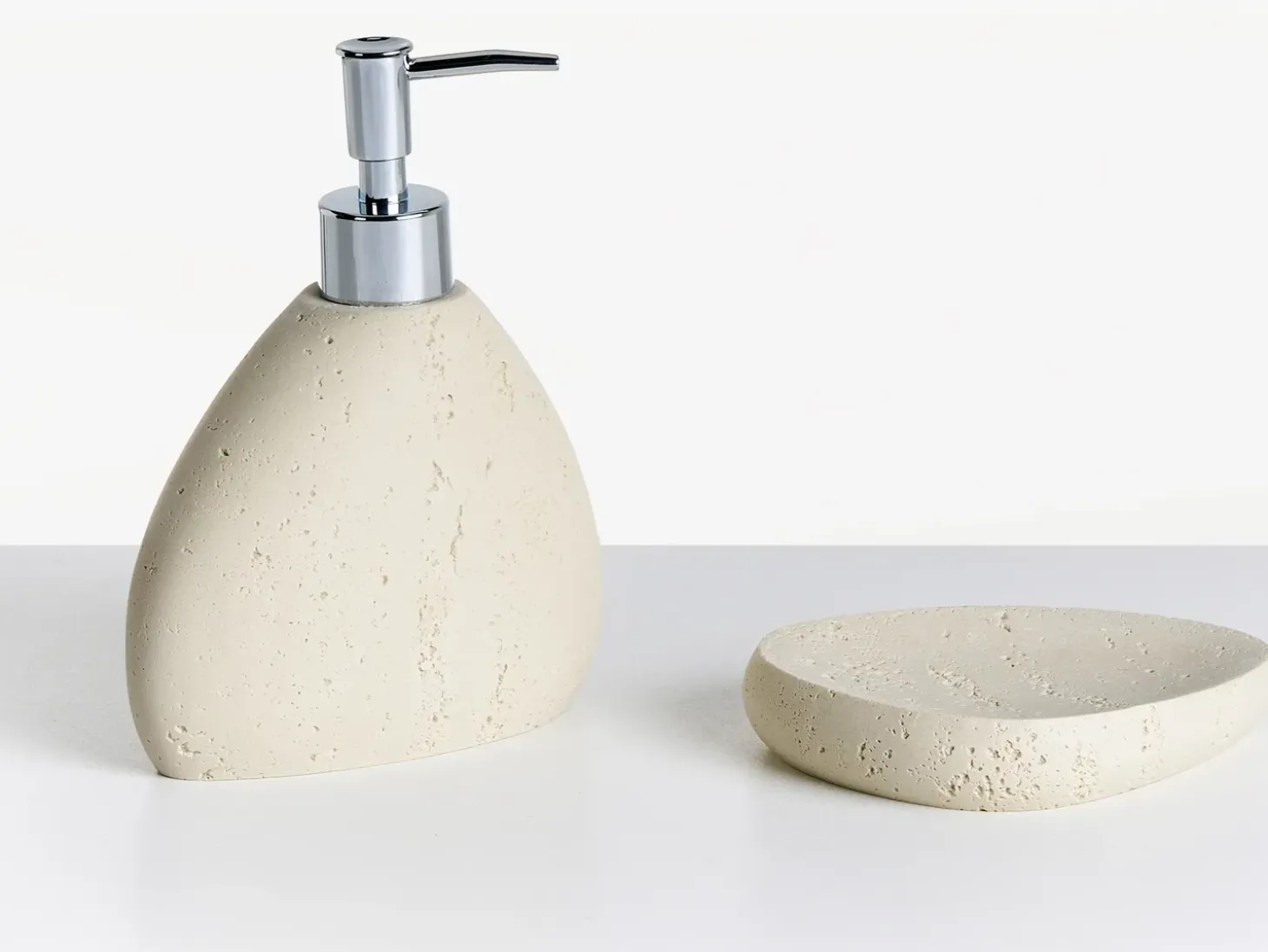 5-dele badeværelsessæt COATA Lys Beige