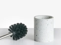 5-dele badeværelsessæt PERENE Hvid terrazzo