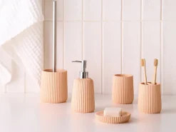 5-dele badeværelsessæt POZUZO Orange