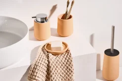 4-dele badeværelsessæt SUCHES Orange