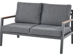 DELIA 4 personers Loungesæt med bord Grå Metal