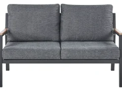 DELIA 4 personers Loungesæt med bord Grå Metal
