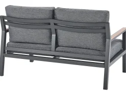 DELIA 4 personers Loungesæt med bord Grå Metal
