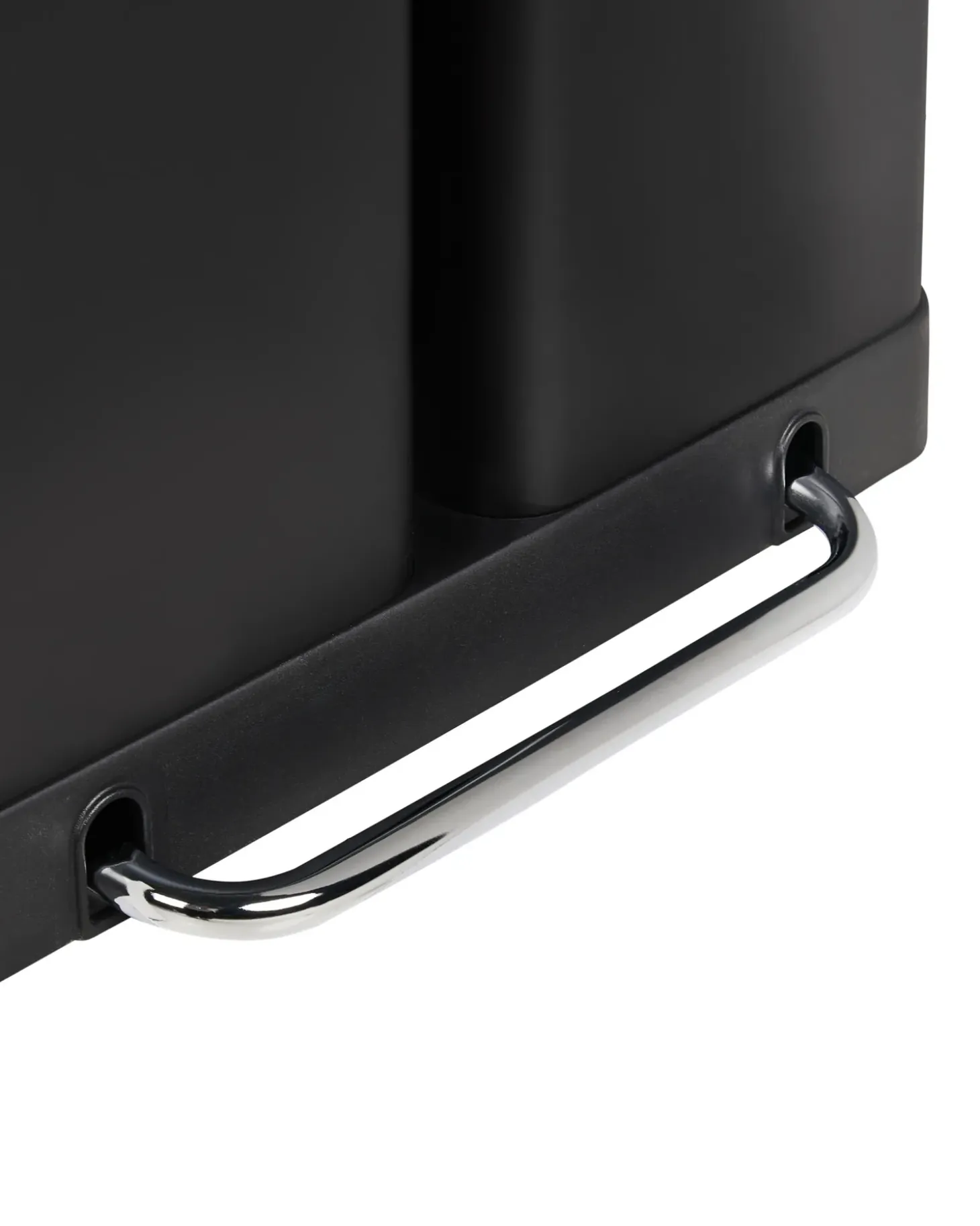 Dobbelt affaldsbeholder med pedal 60 L ECOSORT Metal Sort