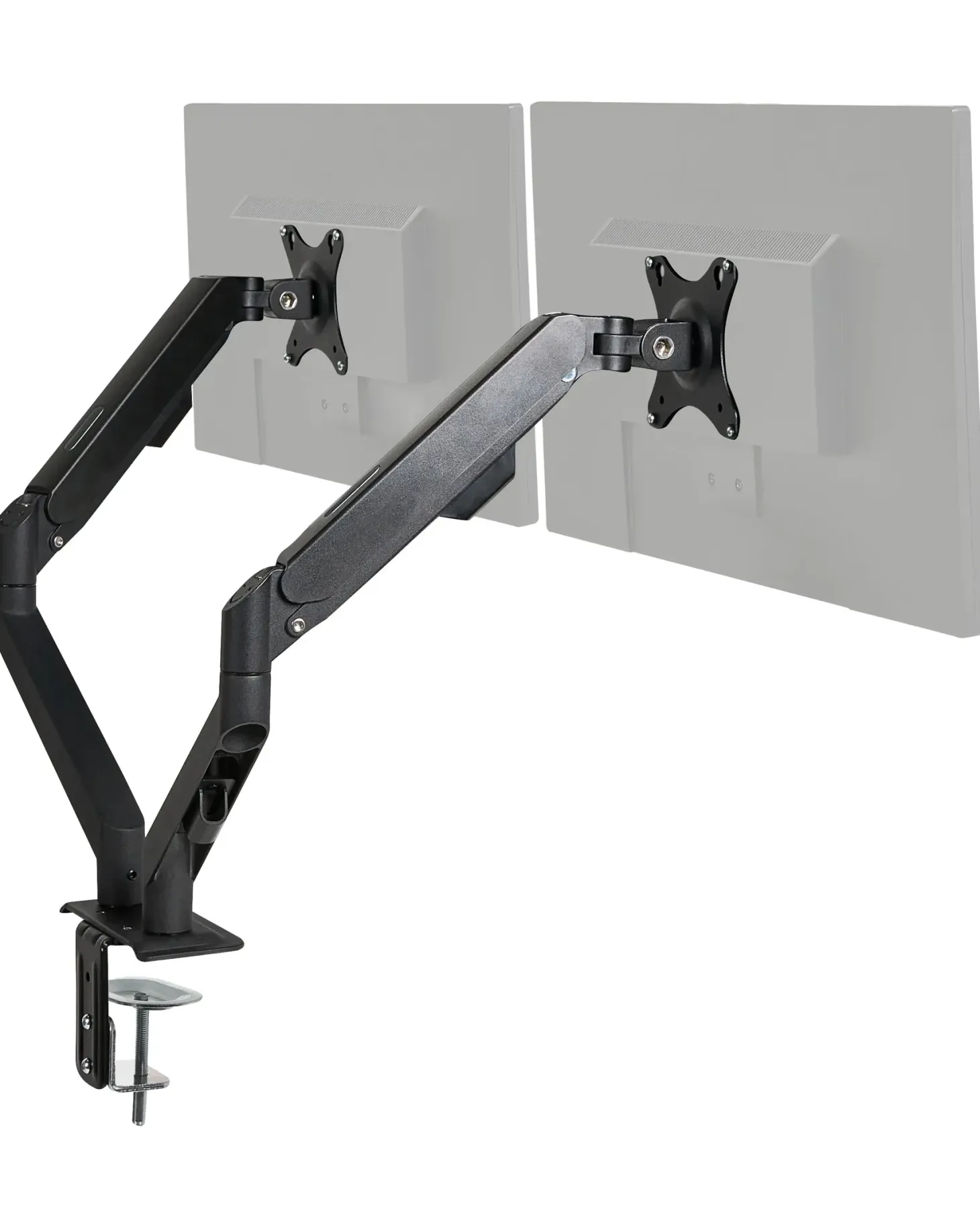 Dobbelt monitorholder MARM Sort