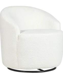 Dreje stol DAVIK Boucle Cremehvid