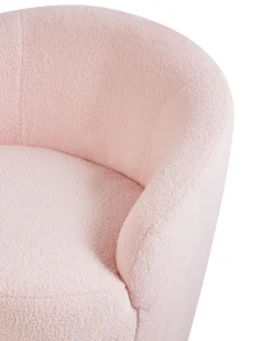 Dreje stol DAVIK Boucle Pastellrosa