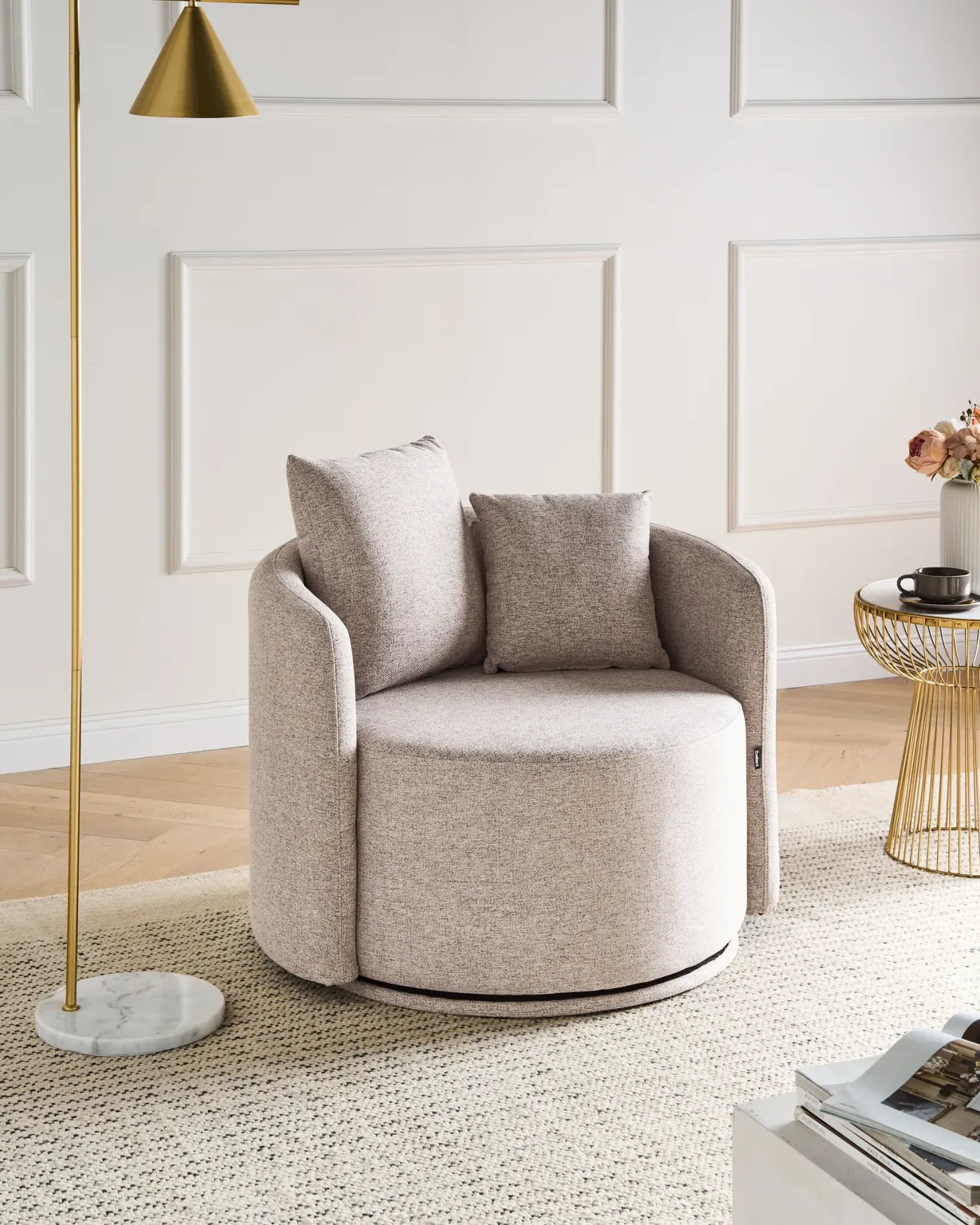 Dreje stol ENNORA Beige