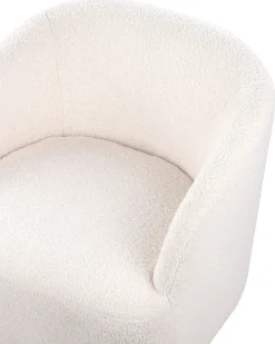 Dreje stol LAVIK Boucle Cremehvid
