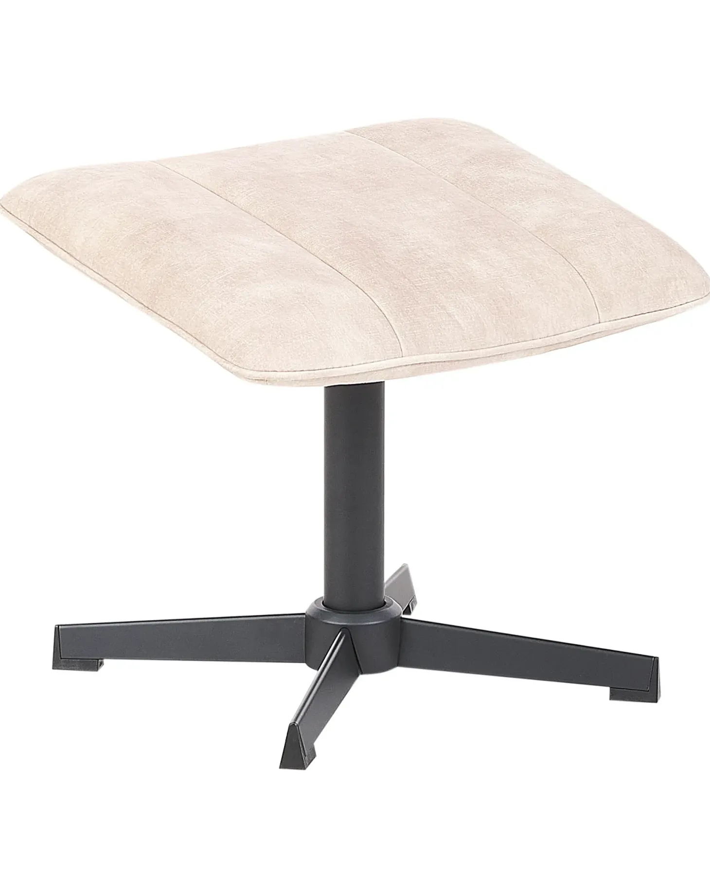 Dreje stol LIA med fodskammel Velour Beige