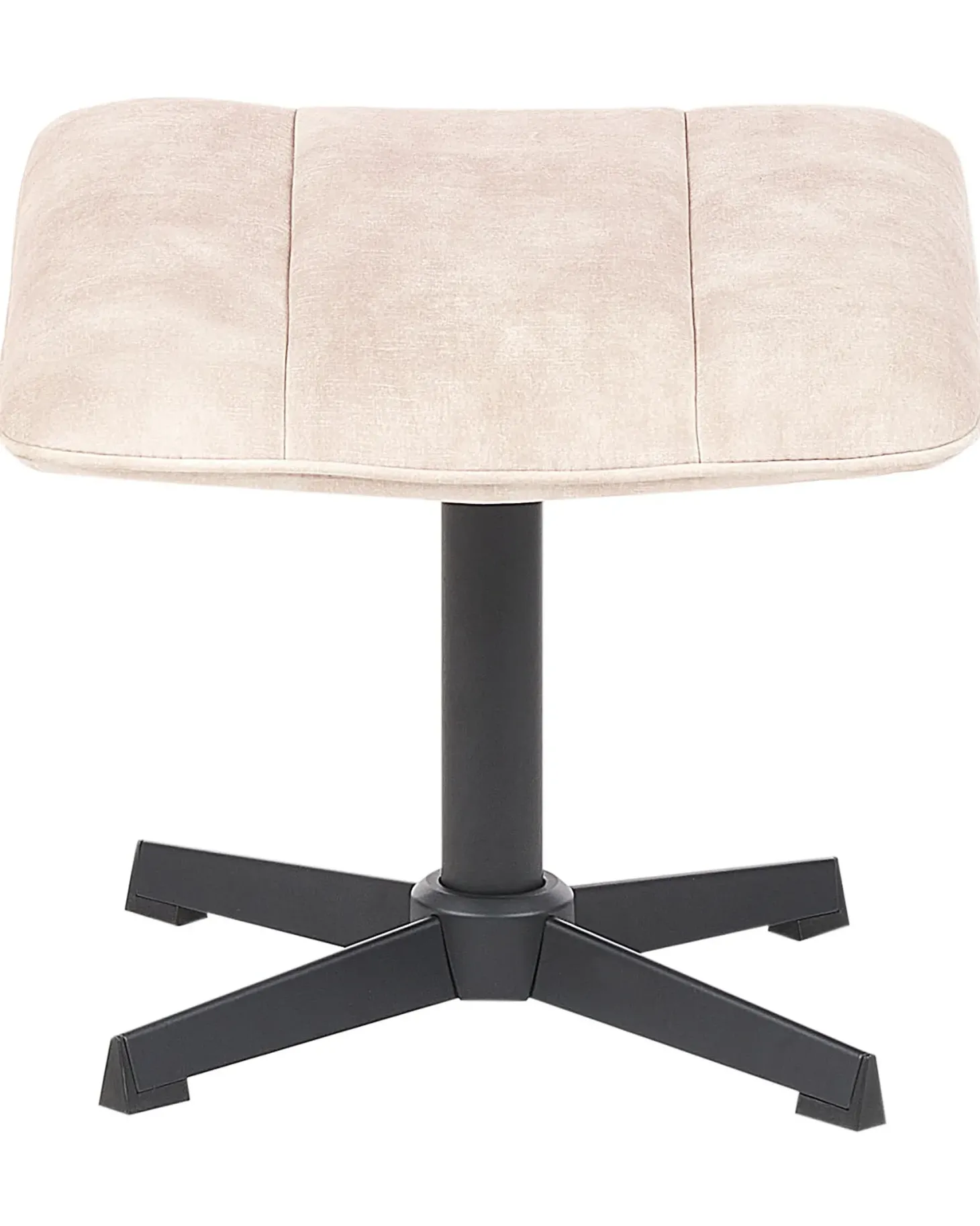 Dreje stol LIA med fodskammel Velour Beige