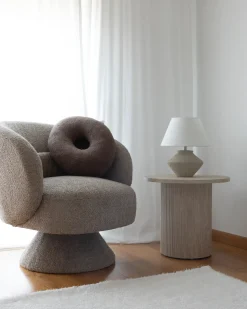 Dreje stol LIEKSA Boucle Beige