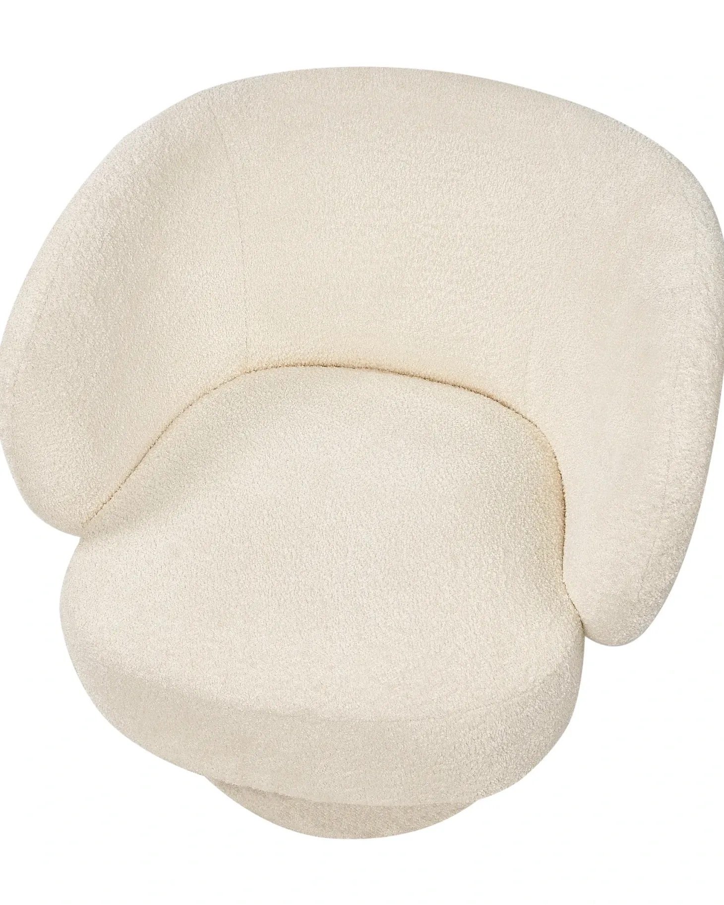 Dreje stol LIEKSA Boucle Cremehvid