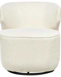Dreje stol MOLLEBY Boucle Cremehvid