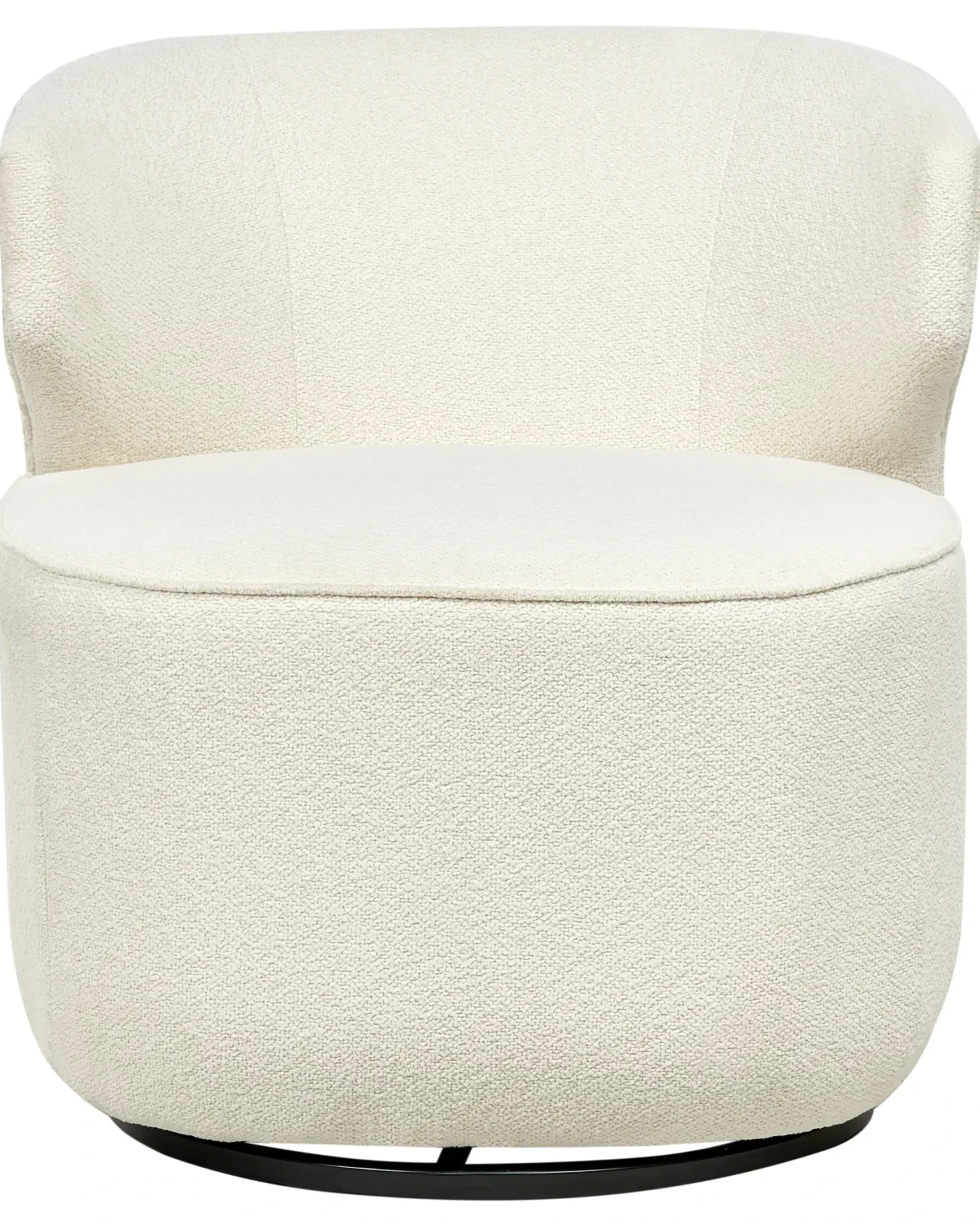 Dreje stol MOLLEBY Boucle Cremehvid