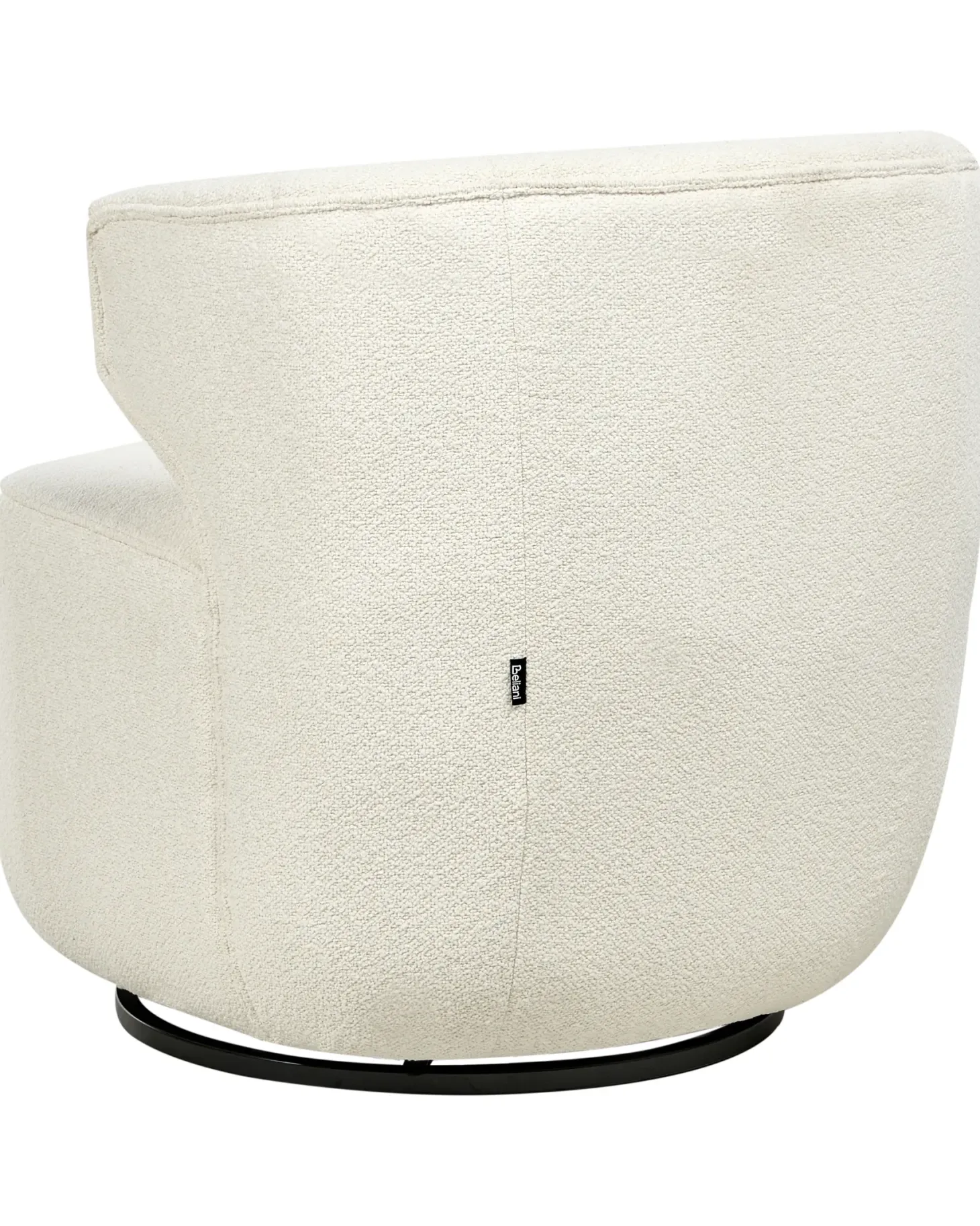 Dreje stol MOLLEBY Boucle Cremehvid