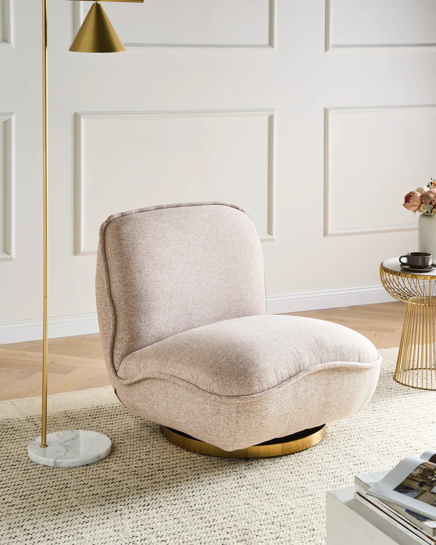 Dreje stol MUREN Beige