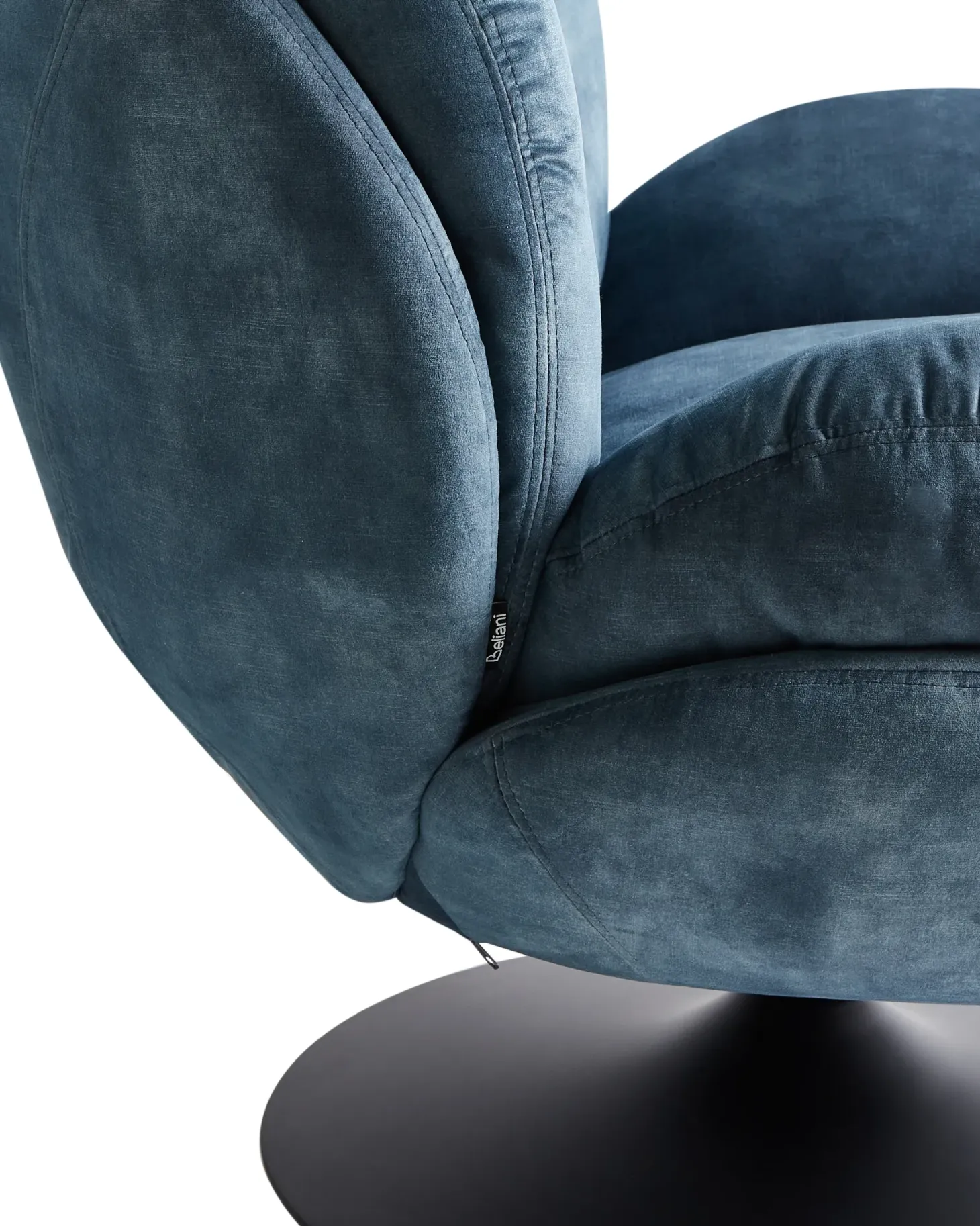 Dreje stol NOLVIK Velour Mørkeblå