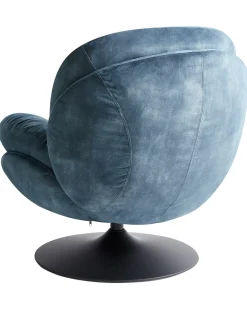 Dreje stol NOLVIK Velour Mørkeblå