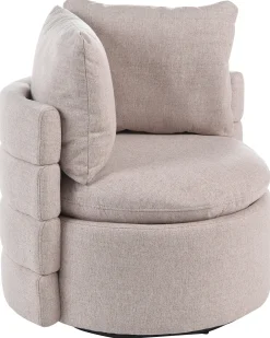 Dreje stol RANDERS med opbevaring Beige