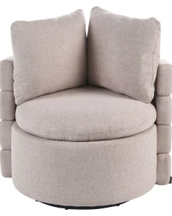 Dreje stol RANDERS med opbevaring Beige