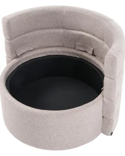 Dreje stol RANDERS med opbevaring Beige
