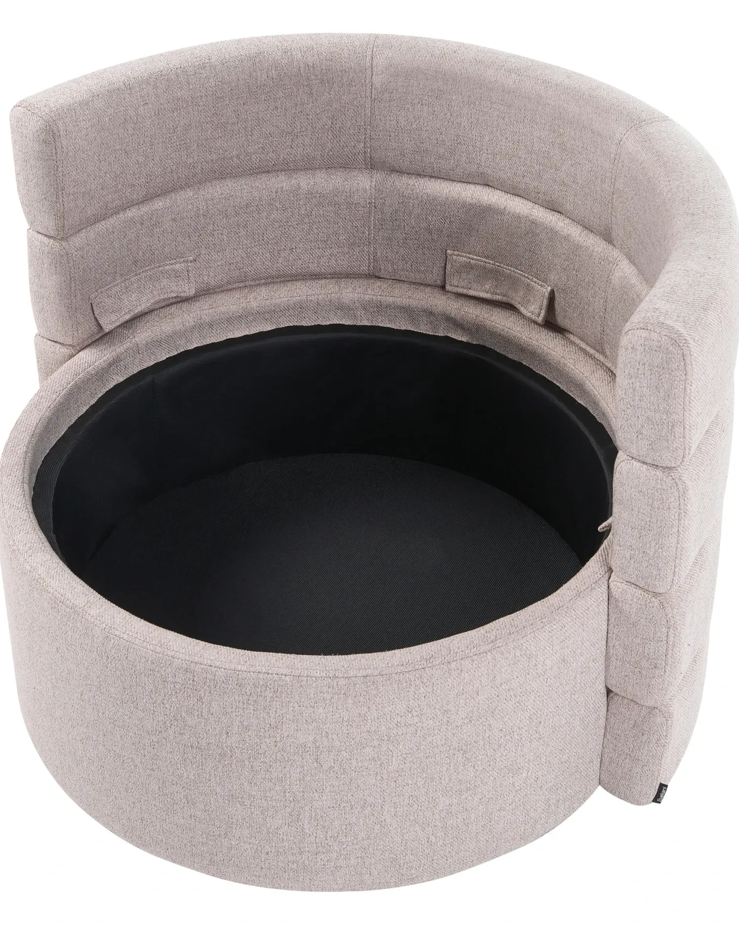 Dreje stol RANDERS med opbevaring Beige