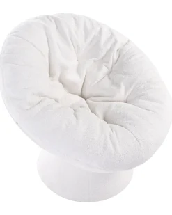 Dreje stol RINGSTED Boucle Cremehvid