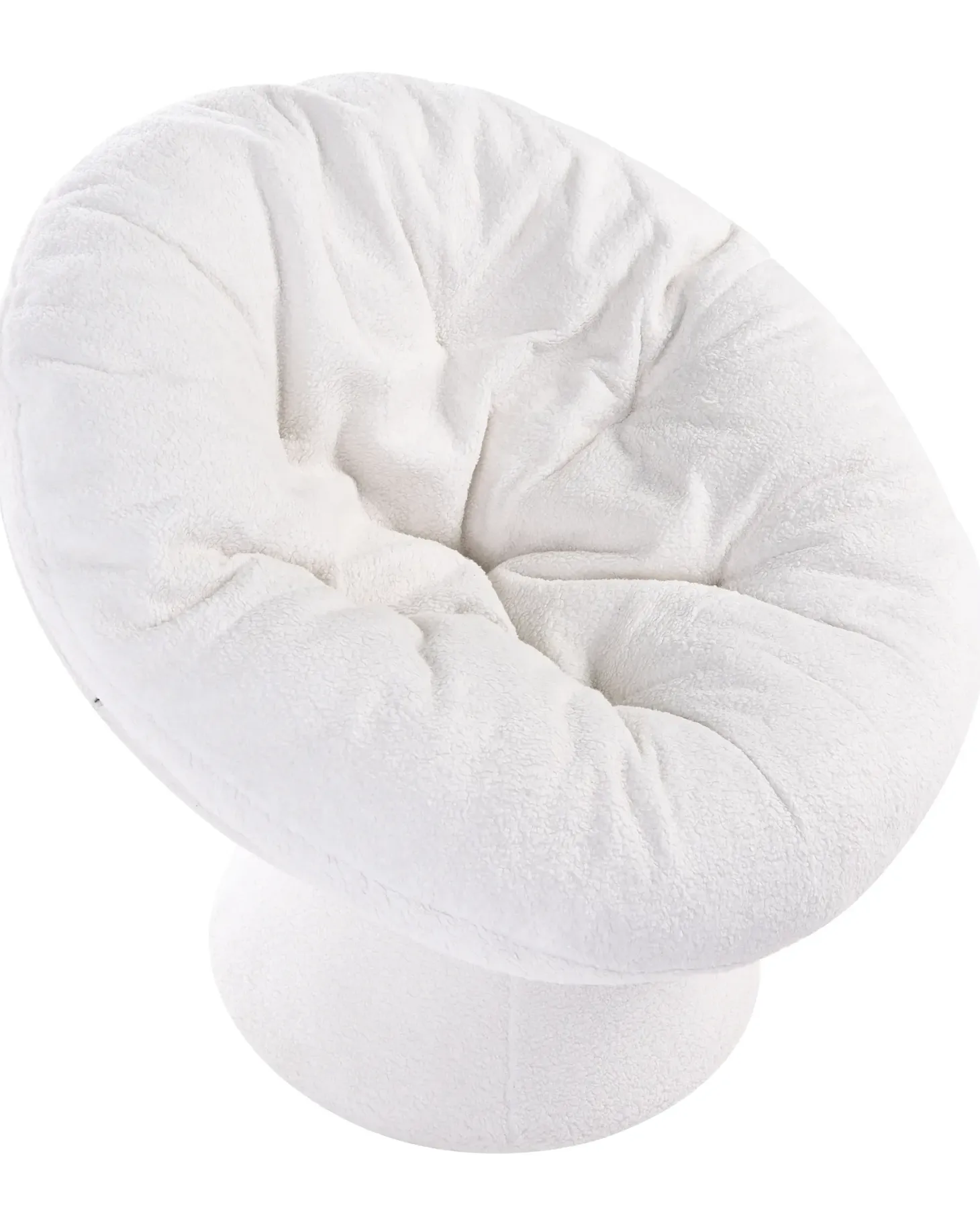 Dreje stol RINGSTED Boucle Cremehvid
