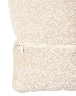 Dreje stol TOVIK med fodskammel Chenille Lys Beige