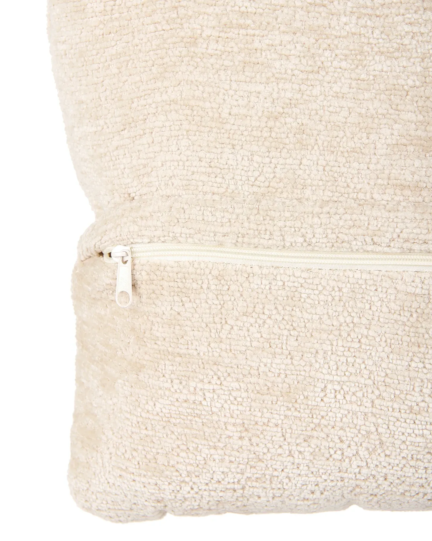 Dreje stol TOVIK med fodskammel Chenille Lys Beige