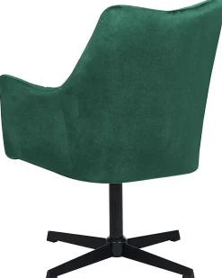 Dreje stol VAKSALA Velour Mørkegrøn