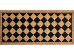 Dørmåtte CARDONA Beige/sort 55 x 120 cm Kokos