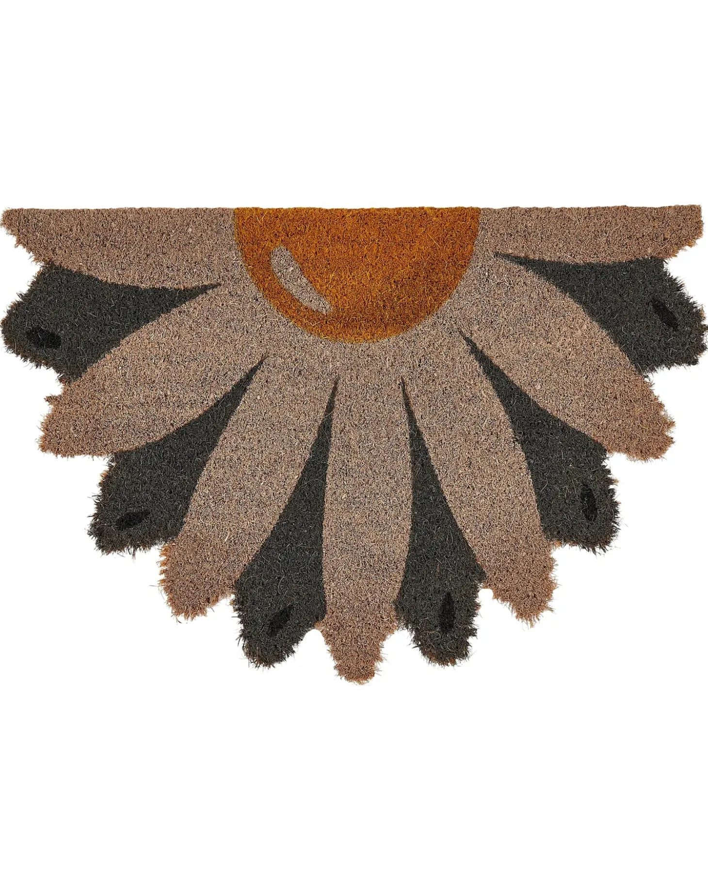 Dørmåtte HOTAKA Multifarvet 40 x 60 cm Blomst Kokos