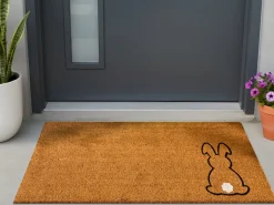 Dørmåtte LINGAYEN Naturlig 55 x 120 cm Kanin Kokos