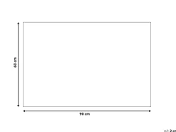 Dørmåtte MANGUAO Naturlig 60 x 90 cm Blomst Kokos