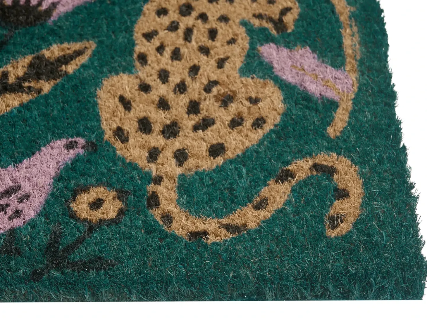 Dørmåtte NAKNEK Multifarvet 50 x 80 cm Fugl Blomst Kat Kokos