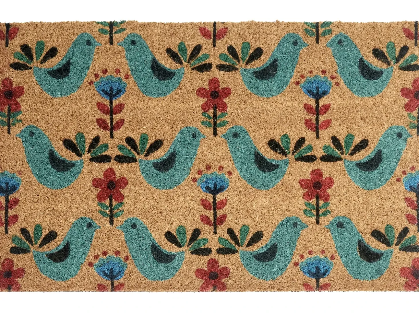 Dørmåtte TANANA Multifarvet 50 x 80 cm Fugl Kokos