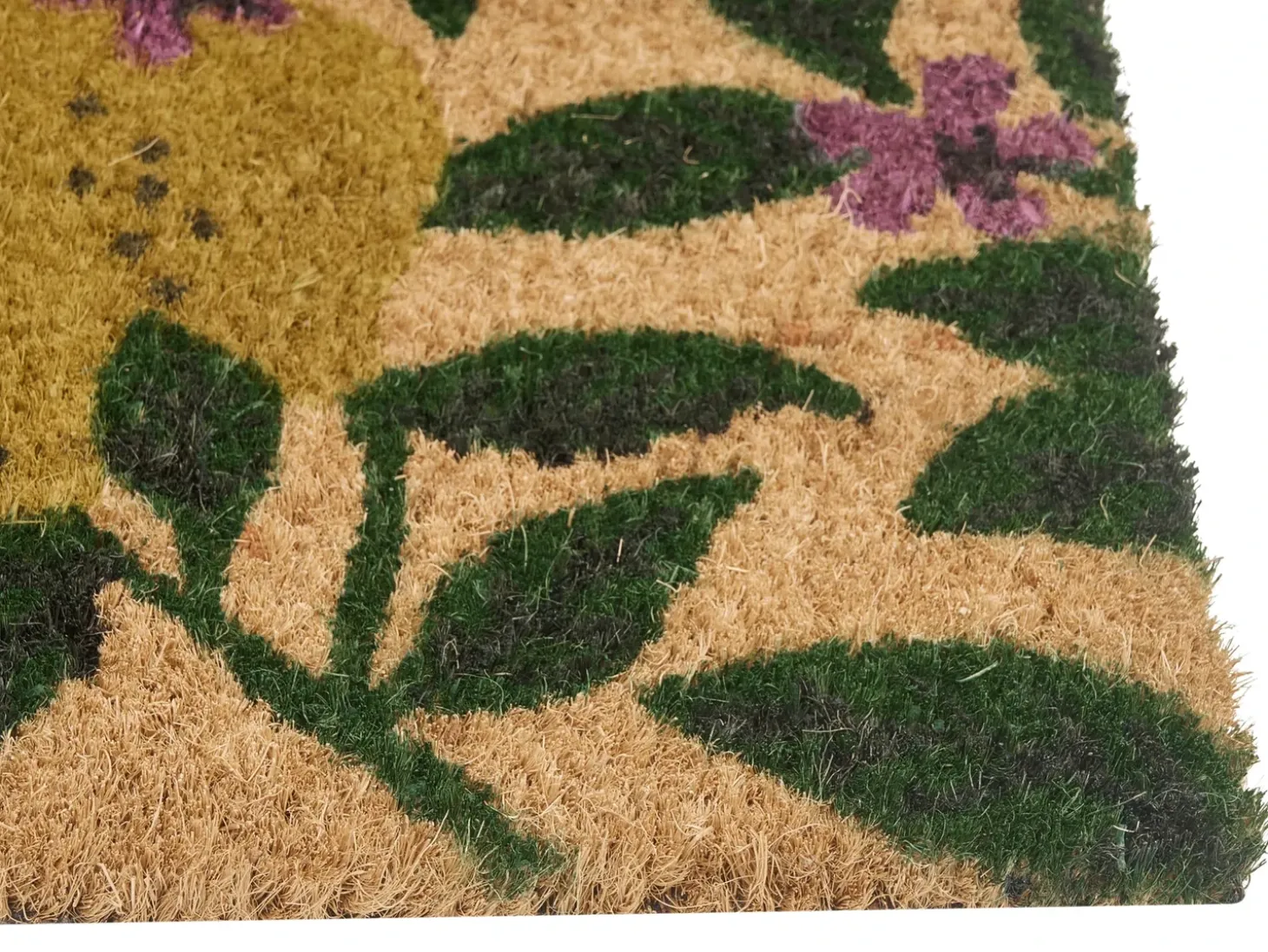 Dørmåtte TAZLINA Multifarvet 50 x 80 cm Citron Kokos