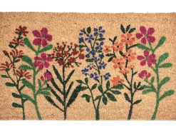 Dørmåtte TEKKONA Naturlig 50 x 80 cm Blomst Kokos