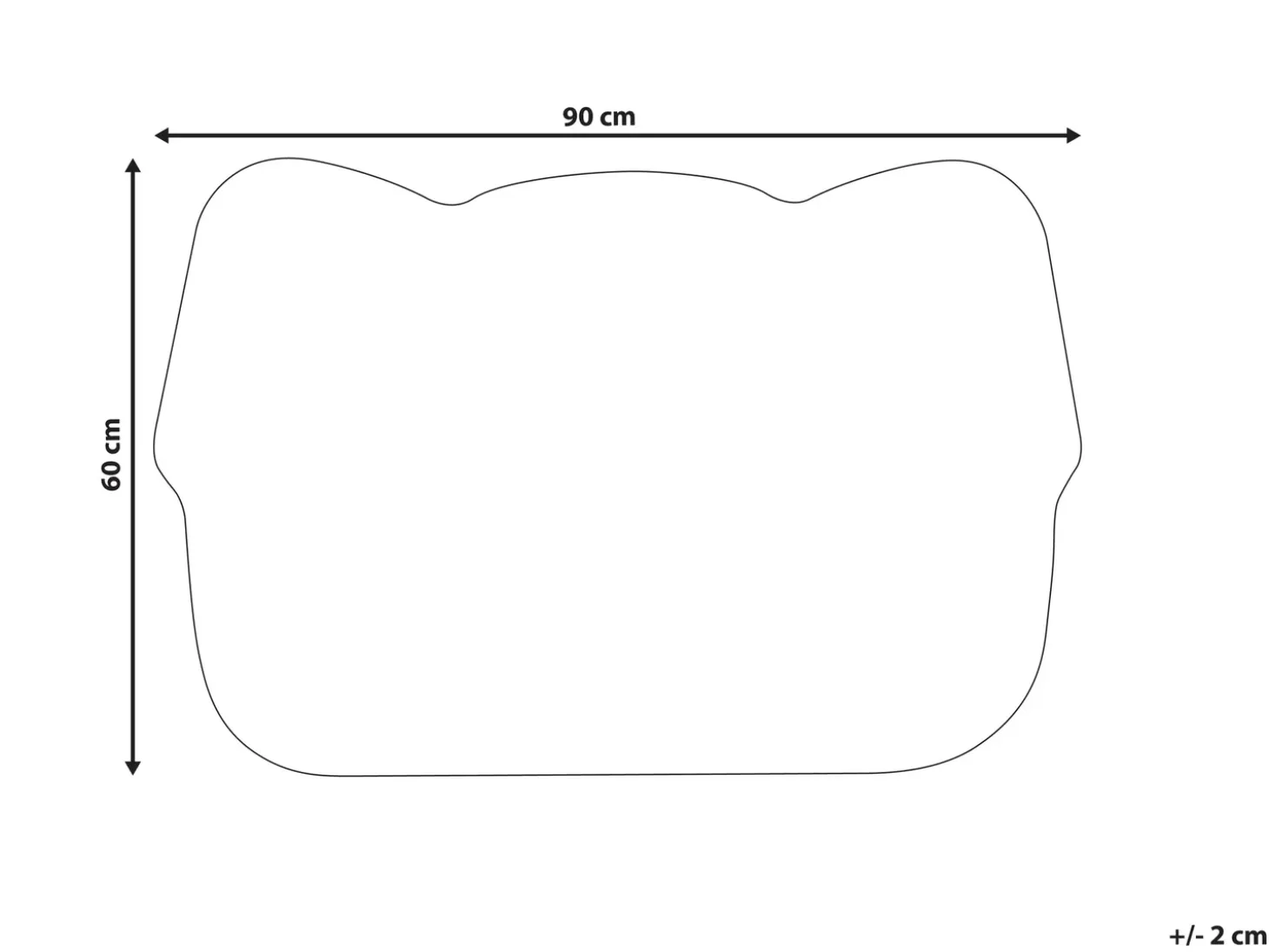 Dørmåtte TIBIG Multifarvet 60 x 90 cm Hund Kokos