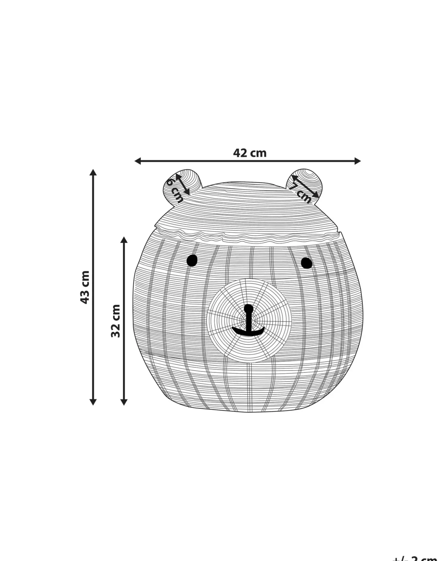 Dětský košík Bamse HIMBA Rattan Naturlig