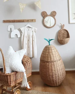 Dětský košík Pære VAGSOY Rattan Naturlig