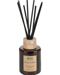 Duftlys med duftpinde DARK ELEGANCE 9 cm Brun