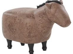 Dyrepuf HORSE Kunstlæder Lysebrun Hest